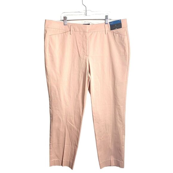 Worthington Industries Pants - NWT Worthington Women's Slim-Leg Stretch Ankle Pleated Dress Pants Rose Smoke 16